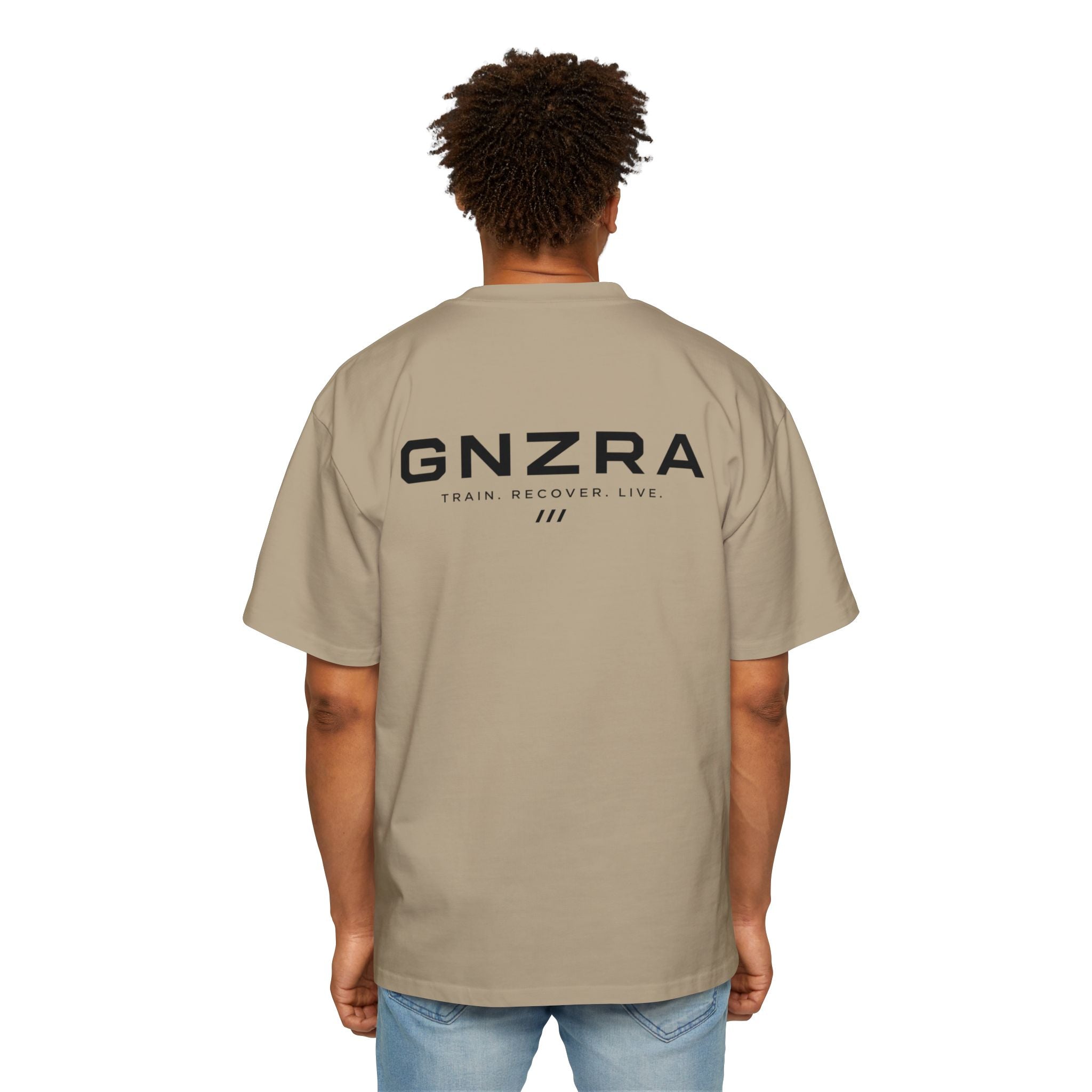 GNZRA Oversized Tee — Faded Khaki