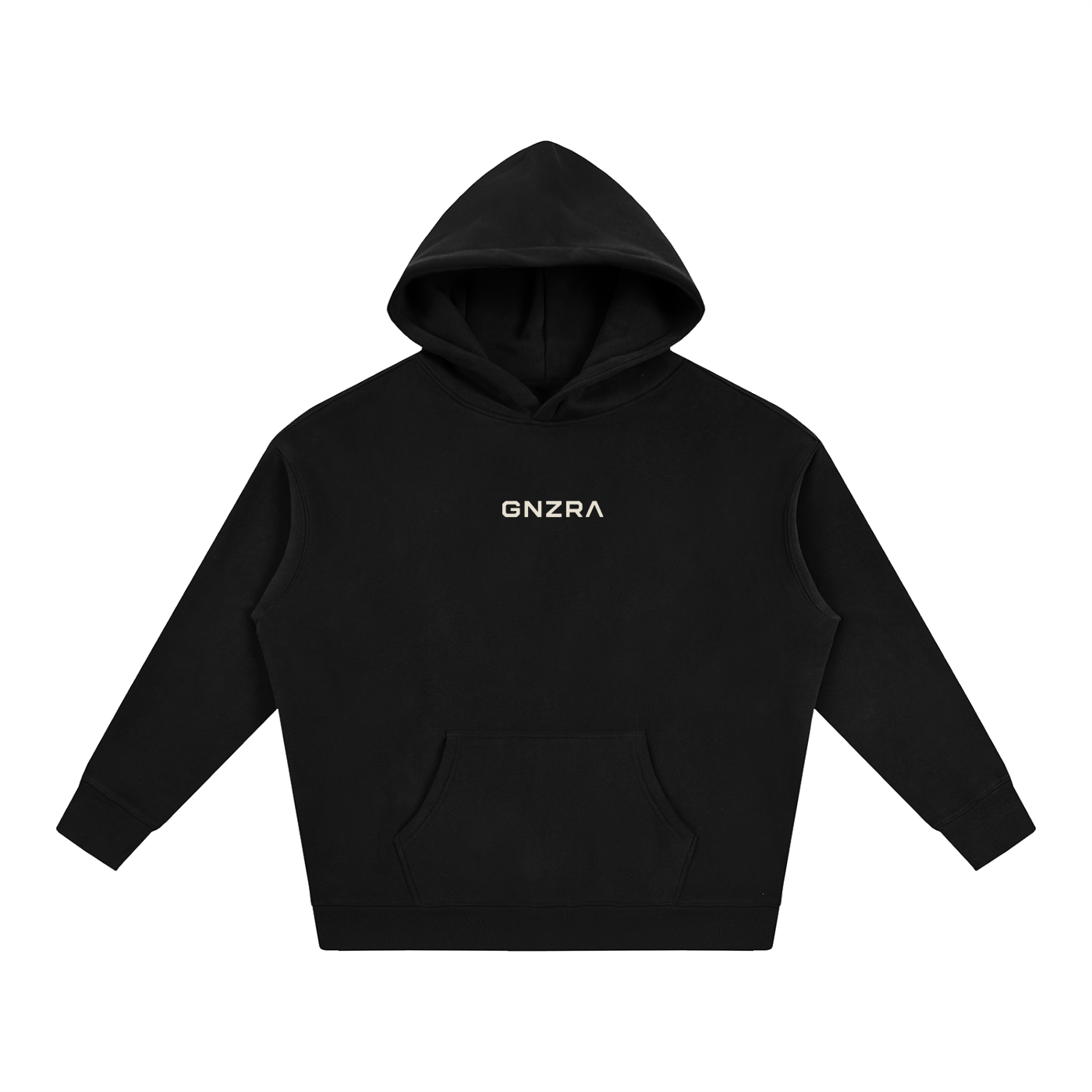 GNZRA Essential Heavyweight Hoodie — Black