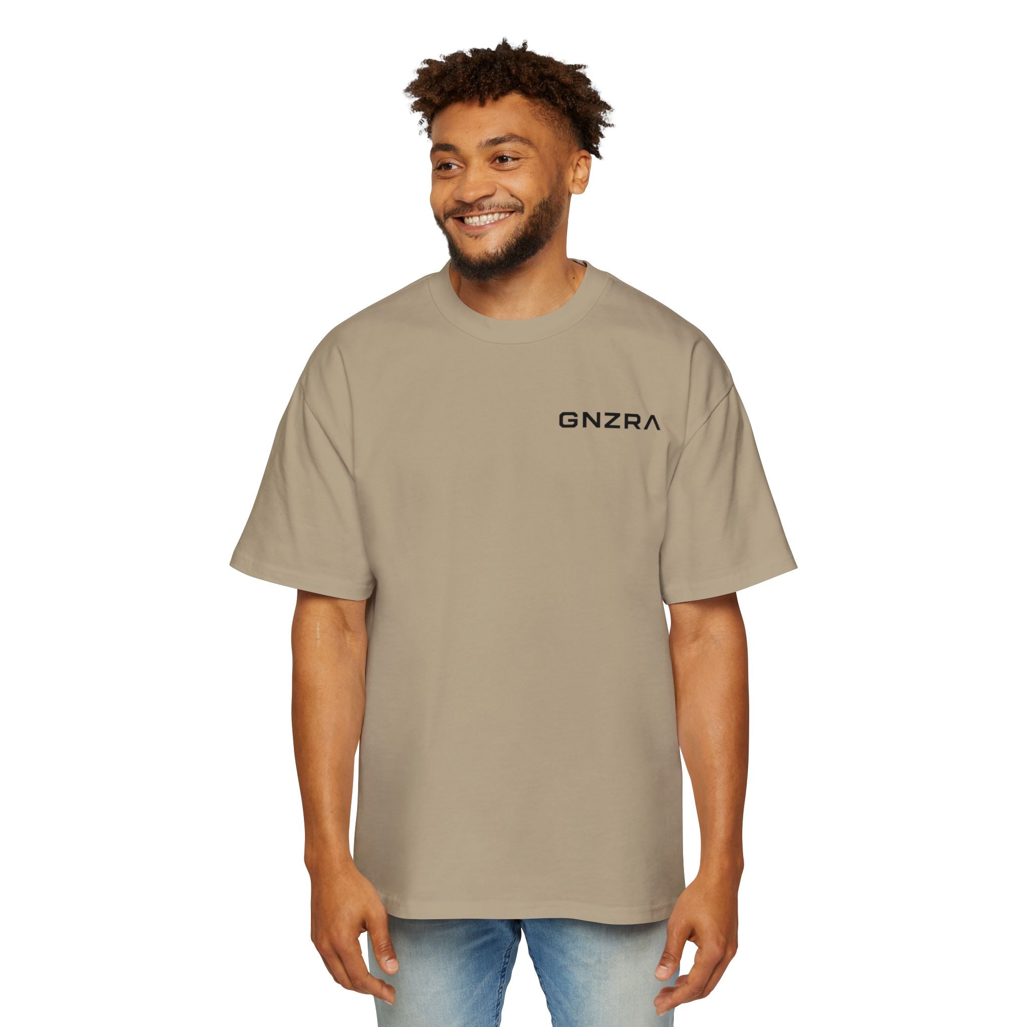 GNZRA Oversized Tee — Faded Khaki