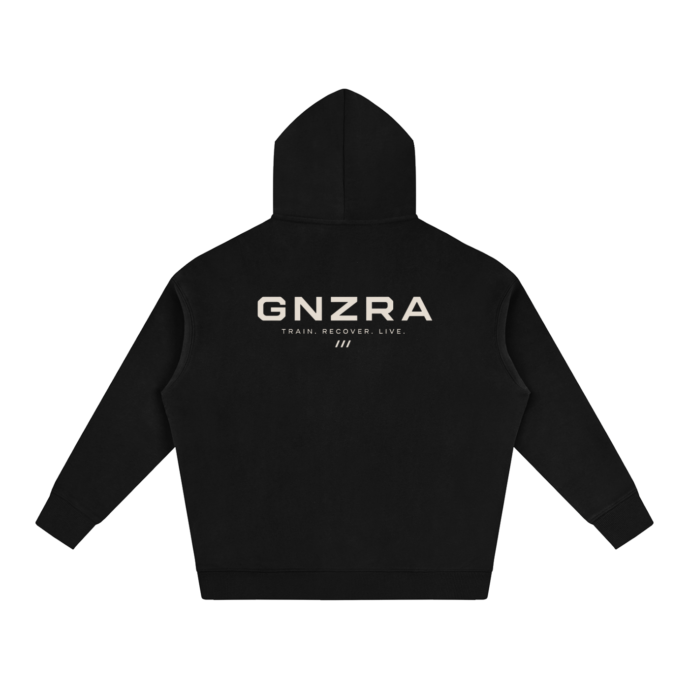 GNZRA Essential Heavyweight Hoodie — Black