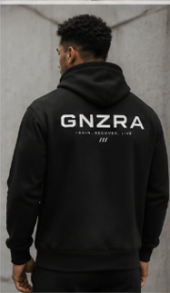 GNZRA Essential Heavyweight Hoodie — Black